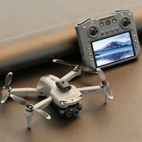 ggirc g101 fpv wifi con pantalla lcd de 45 pulgadas controlador camara dual hd gimbal de servomotor 360 evitacion