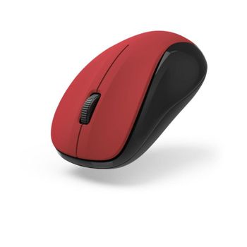 Ratón Hama MW-300 V2 Inalámbrico 1200 DPI Negro Rojo Clic Silencioso