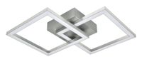 aloysia - plafon de metal color gris 33 cm max 24 w