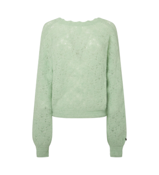 Pepe Jeans para mujer. PL702231 Jersey Helen Wrap verde (S), Casual, Poliamida