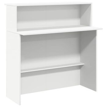 Mostrador De Recepción Blanco 100x50x103,5 Cm Madera De Ingeniería Vidaxl