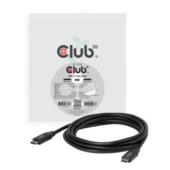 Cable USB-C CLUB3D Seguro 240W Sin Datos 2m Negro
