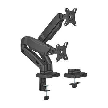 AISENS Soporte De Mesa Pro Contrapeso Giratorio E Inclinable Para Monitor TV 9kg 3 Pivotes 2 Brazos De 17 32 Negro