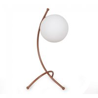 lampara de mesa kelen opal cobre