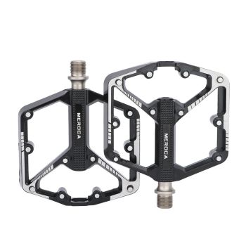 MEROCA DU 3 Pedal de bicicleta con rodamientos,de aleación de aluminio,antideslizante,ensanchado,ligero,pedal para bicic