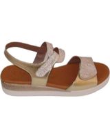 de mawen sandalia cuna mujer plateado