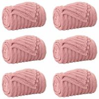mantitas de sofa 6 uds rosa 240 x 220 cm 876 kg lana vidaxl