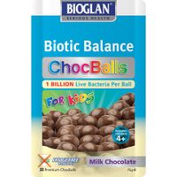bioglan biotic balance chocballs for kids - milk 30 balls