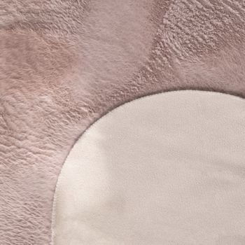 Alfombra de piel Pelsa rosa 120x160 cm forma piel