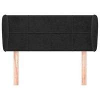 cabecero cama mueble de dormitorio de terciopelo 83 x 23 x 7888 cm negro m020008398