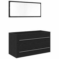 gabinete para lavabo roble negro 90 x 45 x 15 cm vidaxl