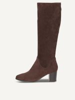 caprice boots brown made of textiles with block heel size 36
