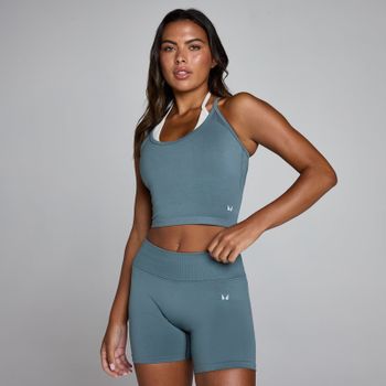 Camiseta de tirantes de doble capa sin costuras para mujer de MP - Midnight Slate - XXL