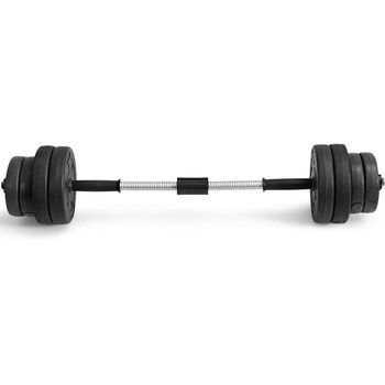 Barra De Pesas Juego De Mancuernas De 30kg Con 16 Pesas Costway 62 X 27 X 26 Cm