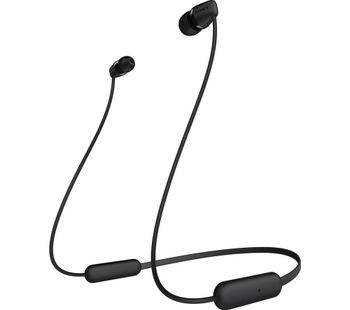 SONY WI-C200 Wireless Bluetooth Earphones - Black, Black
