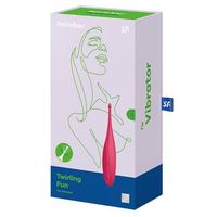 satisfyer twirling fun vibrador rojo amapola 1un