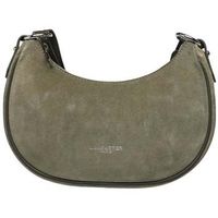 lancaster bandolera bolso bandolera zippe s suede kaki oscuro para mujer