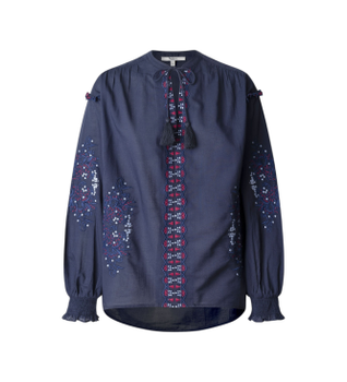 Pepe Jeans para mujer. PL3051425 Camisa Beliza marino (XS), Casual, Algodón, Manga larga
