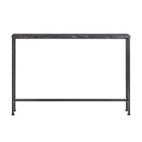 mesa de consola grande estampado de marmol negro