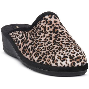Valleverde Pantuflas LEOPARDO PANTOFOLA para mujer