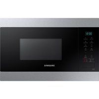 samsung mg22m8074ateu built-in microwave with grill - black  stainless steel stainless steel
