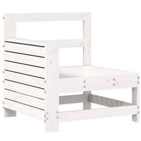 sofa de jardin  sofa de exterior con reposabrazos madera pino blanco 69x62x705cm