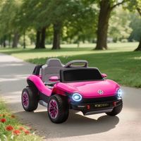 coche electrico infantil de 3 anos volkswagen e-buggy rosa aiyaplay