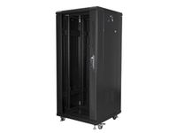 rack independiente lanberg ff01-6627-12b 27u 800kg 19 acero negro ip20 con ventilacion