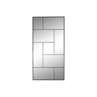 espejo hierro cristal 90x2x180 negro