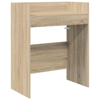 Mesa De Dj Roble Sonoma 82 X 45 X 102 Cm Madera De Ingeniería Vidaxl