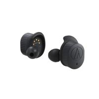 auriculares audio-technica inalambricos bluetooth con microfono y diseno deportivo negro