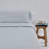 funda nordica punto algodon pals  gris cama de 135cm