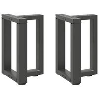 patas para mesa de centro en forma de t 2 unidades antracita 38 x 25 x 42-43 cm acero vidaxl
