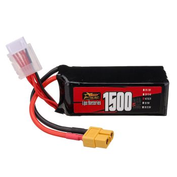 Batería LiPo ZOP Power 4S 15.2V 1500mAh 60C 22.8Wh con enchufe XT60 para drones de carreras RC FPV, aviones y helicópter