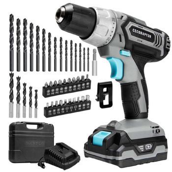 Taladro De Batería Cecoraptor Perfect Drill, 20v Y 2000 Mah, Velocidad De 1550 Rpm, Torque Máximo 46 Nm, 25+1 Posiciones Cecotec
