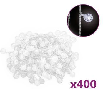 Guirnalda De Luces Globos 8 Funciones 40 M 200 Leds Blanco Frío