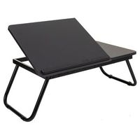 mesa escritorio plegable negra 61x355x20