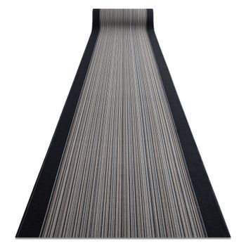 Alfombra De Pasillo Con Refuerzo De Goma  Carnaby Gris 80cm 80x760 Cm