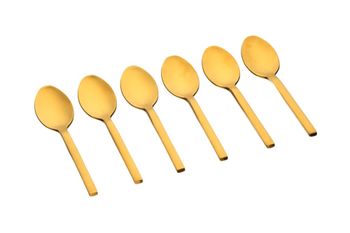 Juego de 6 cucharillas emund - oro