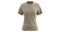 camiseta tecnica de mujer salewa puez dry beige
