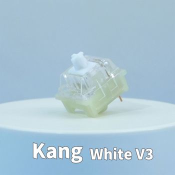 KTT Kang-interruptores de teclado mecánico, conmutador lineal, color blanco, 3 pines, Cherry, RGB, SMD, para juegos, intercambio en caliente, MX, F75, GMK67