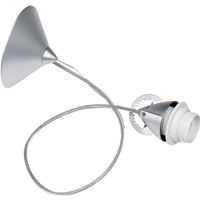 colgante susp con cable de acero 1xe27 alregxd115cm plata