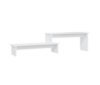 mueble para tv - mueble tv - mesa de tv madera contrachapada blanco 180x30x43 cm