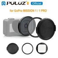 anillo adaptador de filtro uv puluz de 58 mm para gopro mission 1  1 pro adaptador de filtro uv de aleacion de aluminio con cubierta de lente