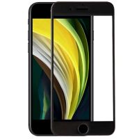 cool protector de pantalla cristal templado full 3d negro para iphone se 2020  se 2022