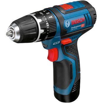 Atornillador Percutor Li-ion 2 Baterias + Accesorios 12v - Bosch - Gsb12v-15..