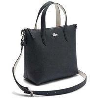 lacoste bolsa bolso tote anna noir farine para mujer