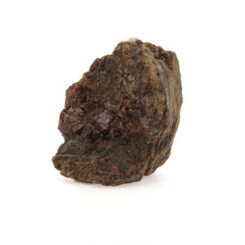 Grosular -andradite Grenat - Piedra Natural De Francia, Pyrénées -orientales - Mineral Raro Con Anfíbol Verde | 193.2 Cts - Certificado De