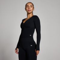 chaqueta corta sin costuras tempo para mujer de mp - negro - xxl