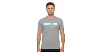 Camiseta gris de manga corta ironman france para hombre